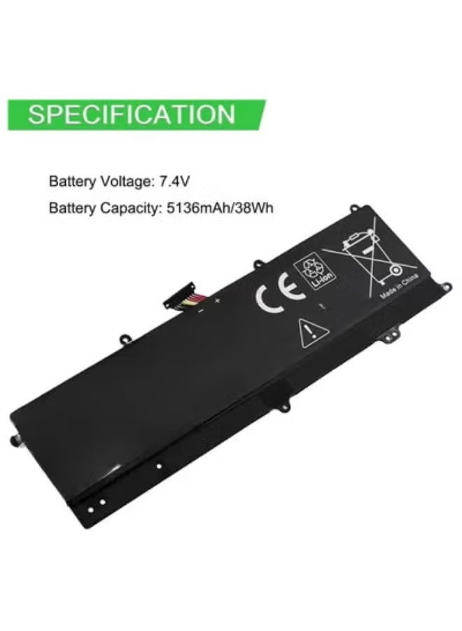 Replacement Laptop Battery 7.4V 38Wh 5136mAh, Compatible with Selected ASUS VivoBook S200, X201, X202 and Q200 Series Laptops - Image 1