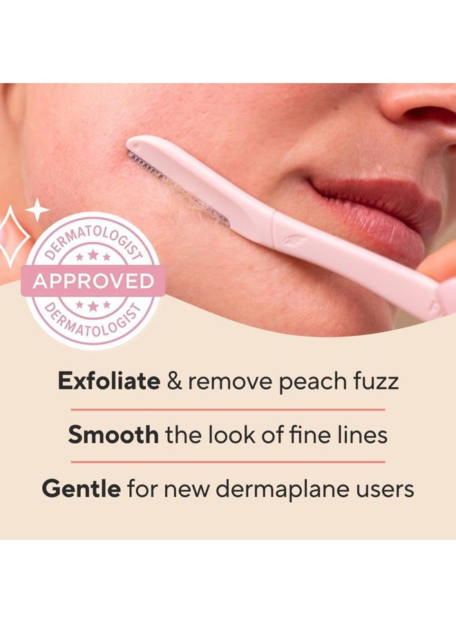 finishing touch Dermaplane Facial Exfoliator and Hair Remover, Facial Hair Removal for Women, 6 Count - Image 3