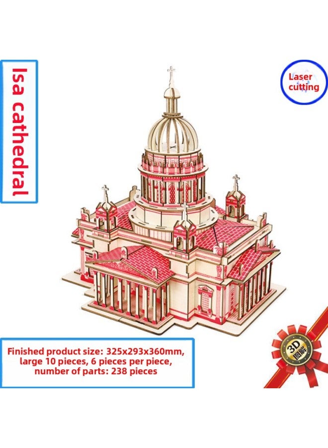 Hand-patched Night Market Stall Hawaiian Villa Laser Cutting 3d Wooden Building Hongtai Puzzle Diy Stereo-Color:Transformers II  - Image 3