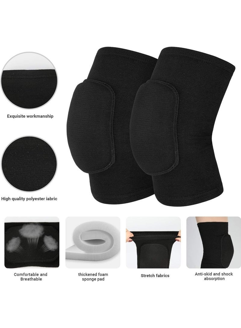 عبوة من دعامتين لدعم الركبة مع أكمام ضاغطة لتمزق الغضروف المفصلي، والتهاب المفاصل، وتخفيف آلام المفاصل. بطانة متينة من مادة إي في إيه للرقص، والمصارعة، والكرة الطائرة، وكرة السلة، والجري، وركوب الدراجات، بمقاس متوسط. - Image 2