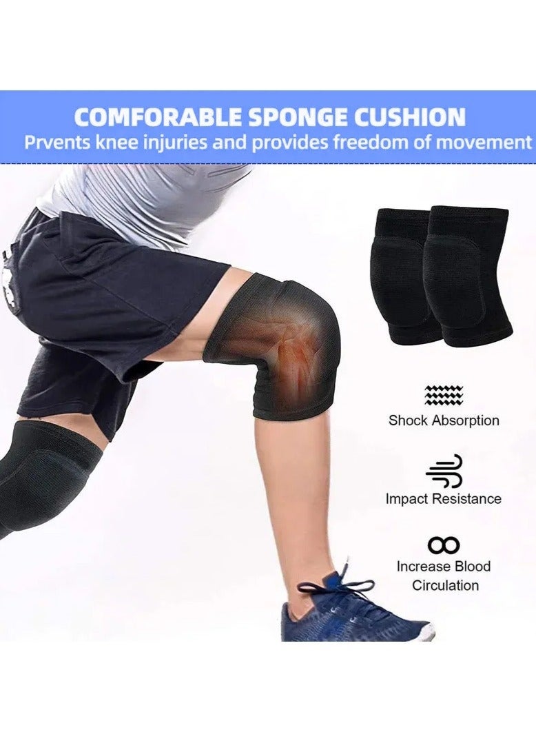 عبوة من دعامتين لدعم الركبة مع أكمام ضاغطة لتمزق الغضروف المفصلي، والتهاب المفاصل، وتخفيف آلام المفاصل. بطانة متينة من مادة إي في إيه للرقص، والمصارعة، والكرة الطائرة، وكرة السلة، والجري، وركوب الدراجات، بمقاس متوسط. - Image 3