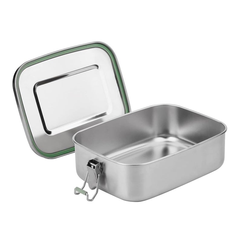 Arora Stainless Steel Lunch Box  800ml Eco  Recyclable Food Container Leakproof  Dishwasher Safe BPA Free OntheGo Eating Design for Adults  Teens