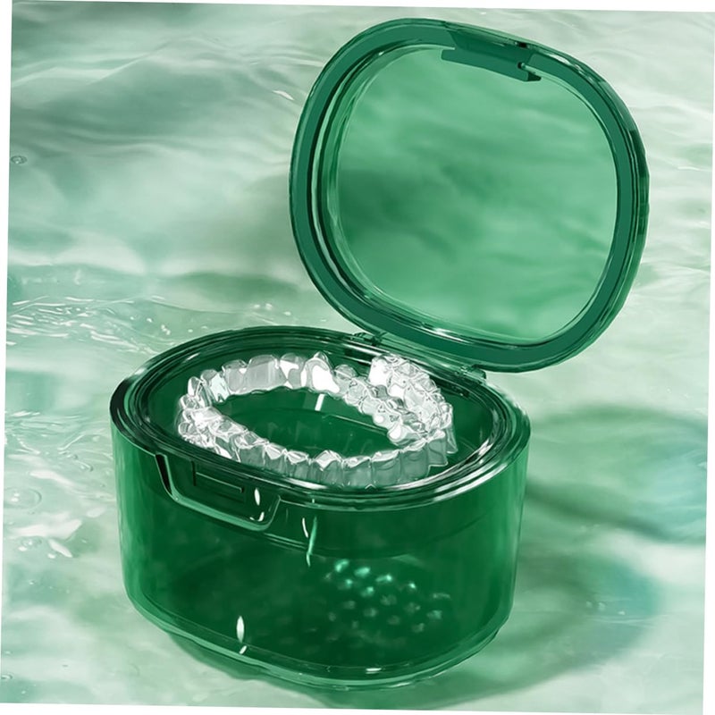 Portable Retainer Case Travel Storage Box for Invisible Aligners and Dentures - Image 5