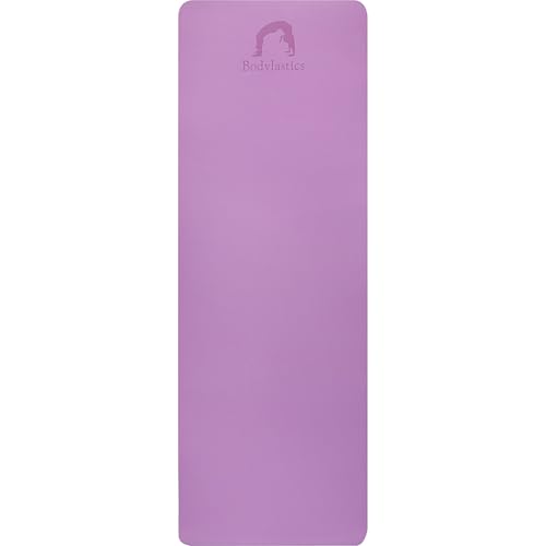Bodylastics Yoga Mat for Men and Women with Carry Bag TPE 6ft x 2ft x 6mm Large Size Anti Slip & Anti Tear Workout Mat (Pink/Grey) - Image 5