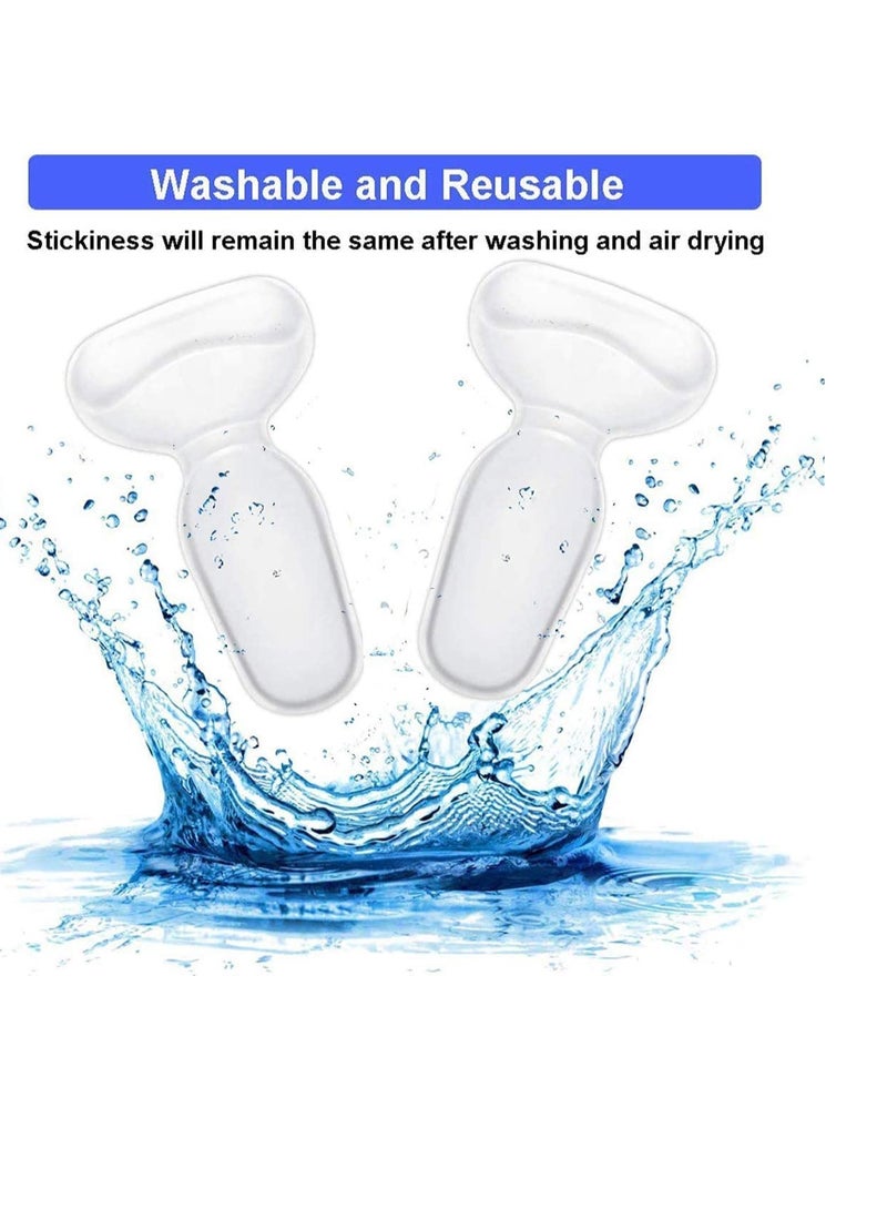 Heel Cushion Inserts, Reusable Soft Shoe Self-Adhesive Foot Care Protector Grips Liners Loose Shoes Pain Relief Bunion Callus Blisters for Women Men 3 Pairs - Image 5