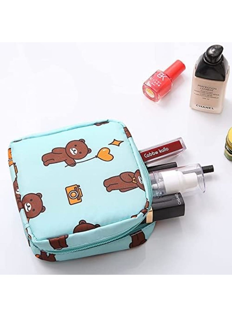 Luckam Sanitary Napkin Storage Bag, Zipper Menstrual Pad Bag Portable Sanitary Napkin Storage Tampons Holder for Purse First Period Kit for Teen Girls Store Sanitary Pads for Women(4Pcs) - Image 2