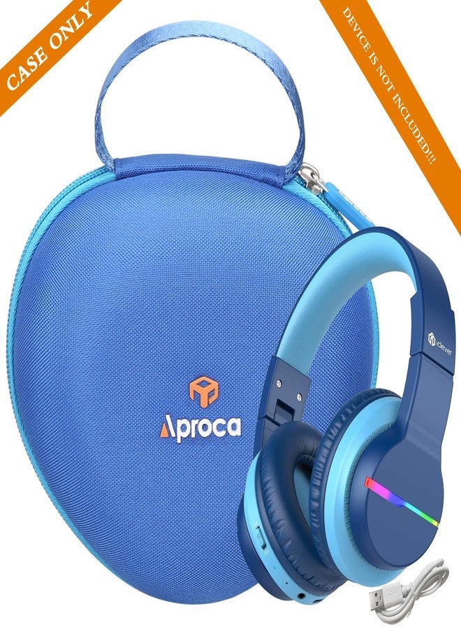 Aproca Kids Headphones Case Compatible with iClever BTH12 / HS19 / BTH26 Kids Bluetooth Headphones, Storage Hard Bag - Blue (Case Only) - Image 5