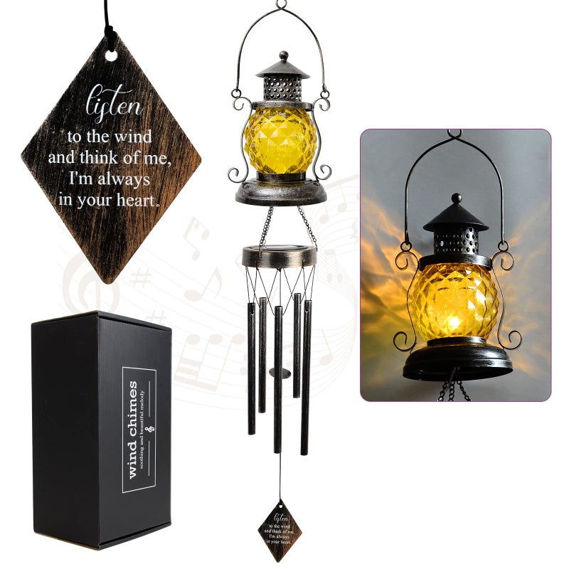 kyoryuger Kyoryuger Memorial Wind Chimes Solar Lantern Chimes for Loss of Loved One Bereavement and Remembrance Gifts in Memory of Mother Father or Child
