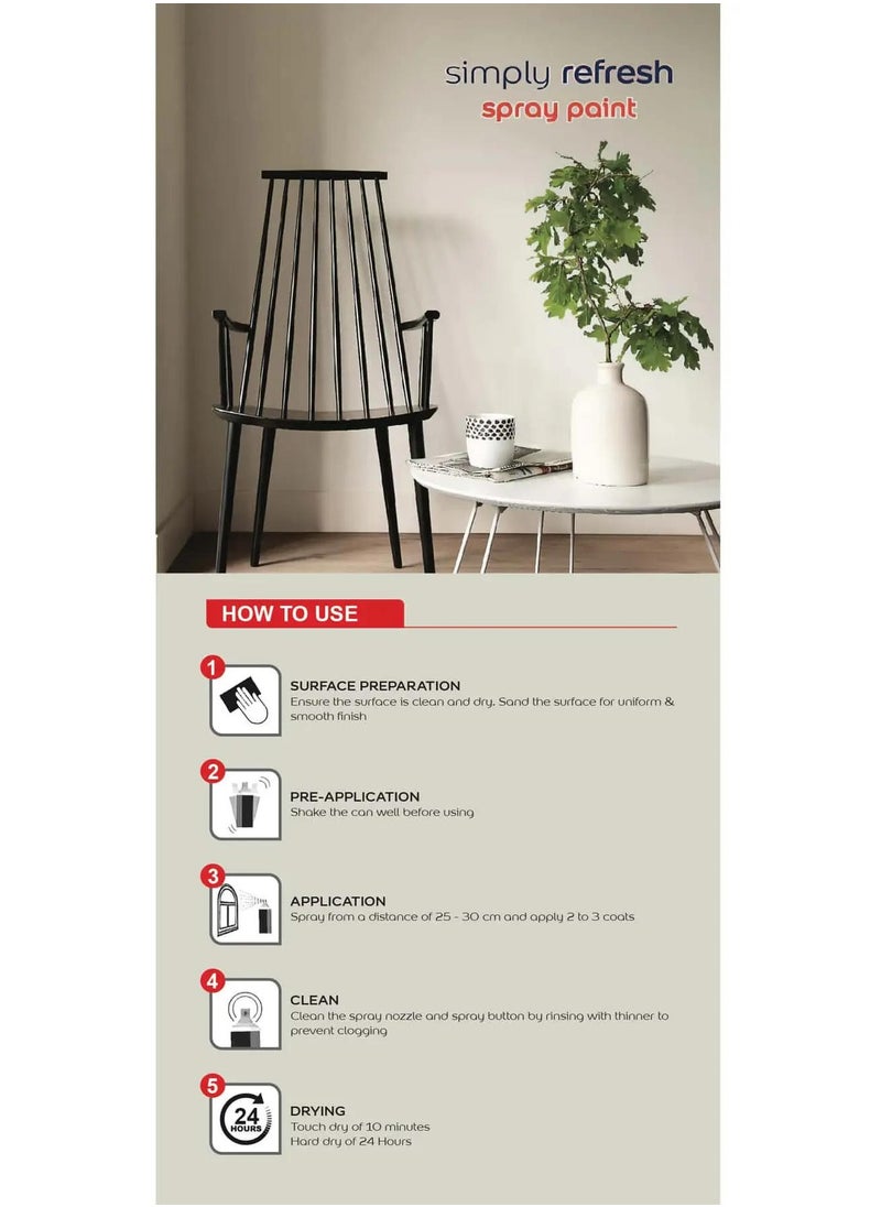 Dulux - Simply Refresh Spray Paint 400 ML Matt Machine Grey - Image 1
