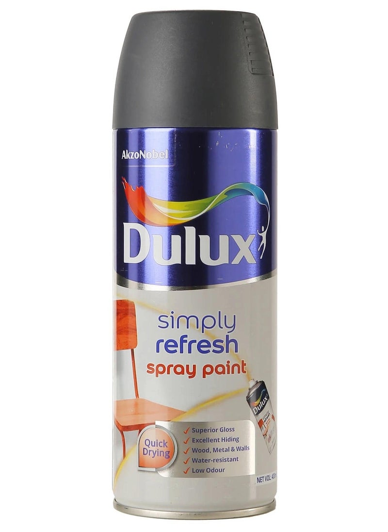 Dulux - Simply Refresh Spray Paint 400 ML Matt Machine Grey - Image 1