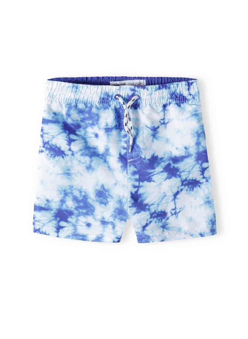 MINOTI Boys' Swim Shorts with Elastic Waist and Adjustable Drawstring  - Image 1