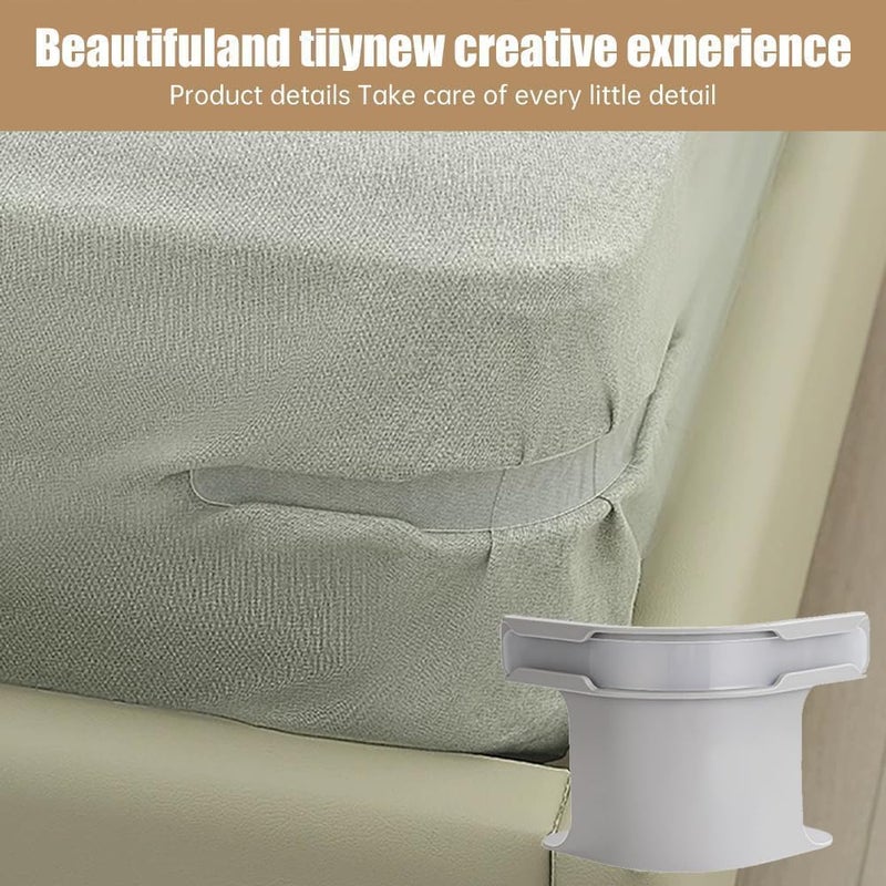 Bed Sheet Holders Anti Slip 4 Pack Bed Sheet Clips Anti Slip Fastener Clips Heavy Duty Fitted Sheet Holder with Corner Straps Fits All Mattress Sizes (Multicolor) - Image 4