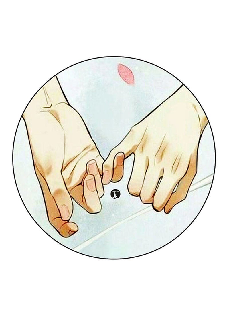 Hands Printed Mouse Pad  Multicolour