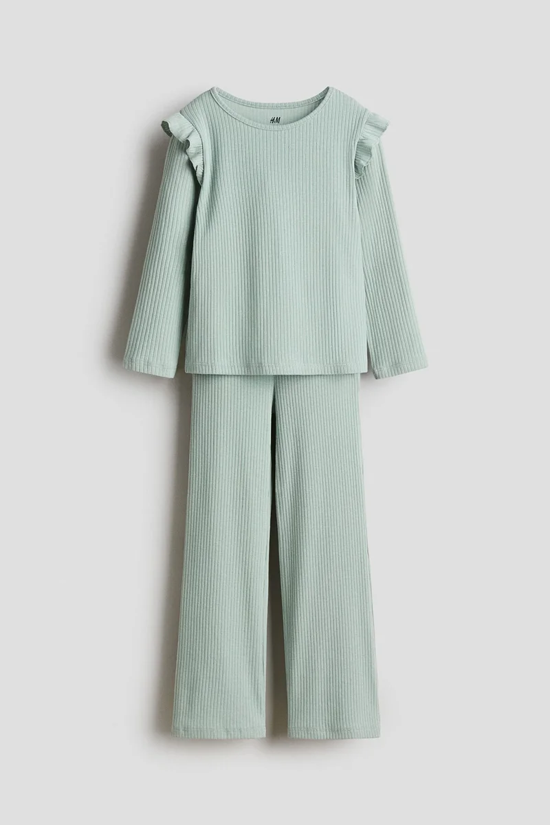 اتش اند ام طقم قطني مرن - عبوة من قطعتين