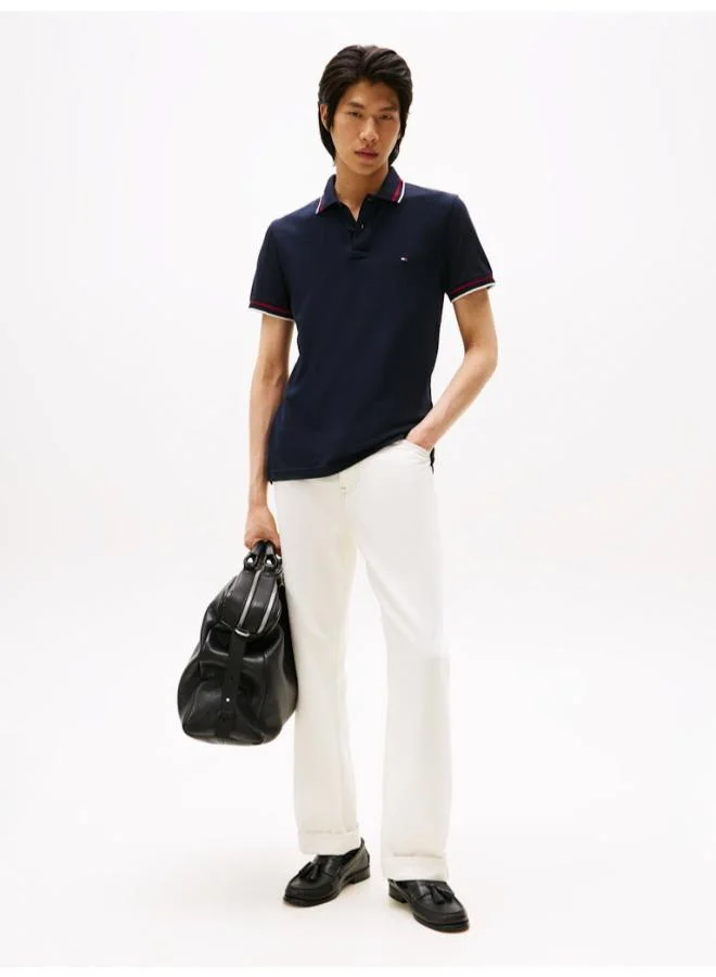 تومي هيلفيغر Logo Slim Fit Polo