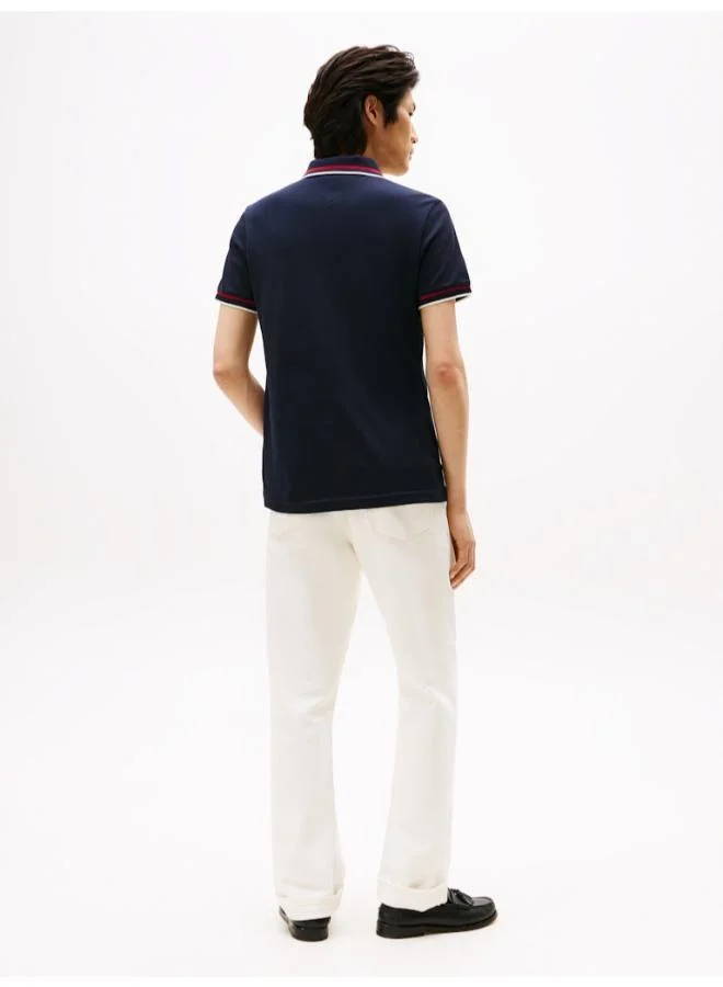 تومي هيلفيغر Logo Slim Fit Polo