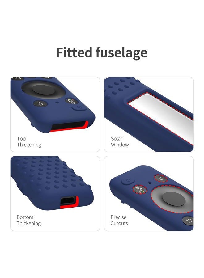 AKSHFETH Silicone Cover for 5.59 Inch Samsung BN59-01455a BN59-01432J Samsung Solar Cell Remote Control Cover 2023 8K Neo QLED HDR Smart TV Silicone Case (Midnight Blue) - Image 5
