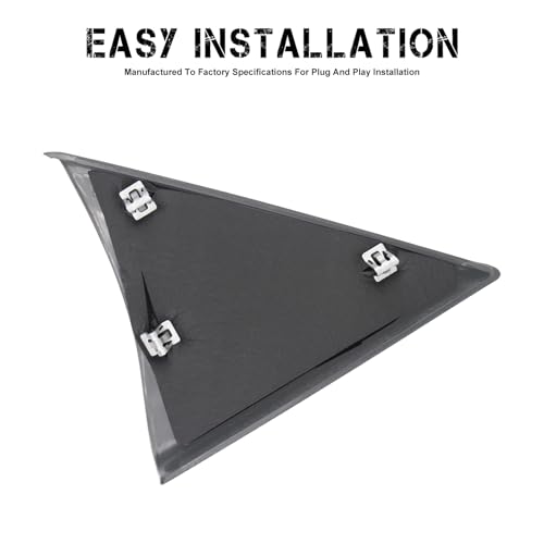 PEVAST Front Door Upper Trim Panel Door Upper Trim Panel Triangle Cover Compatible with 07-13 Chevy Silverado Chevrolet Chevy Avalanche Suburban Tahoe GMC Sierra Yukon 25857289 25857294(Gray) - Image 5