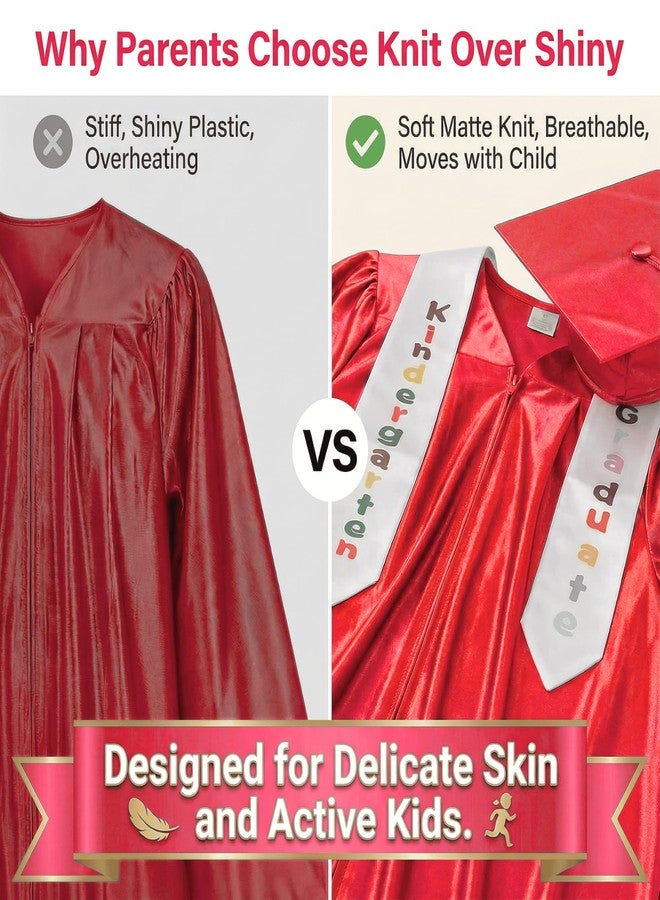 GAMYPET 4Pcs 2026 2027 Kindergarten Knit Graduation Gown Sets for Unisex Preschool Kids - Image 4