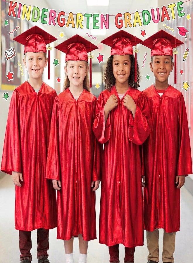 GAMYPET 4Pcs 2026 2027 Kindergarten Knit Graduation Gown Sets for Unisex Preschool Kids - Image 5