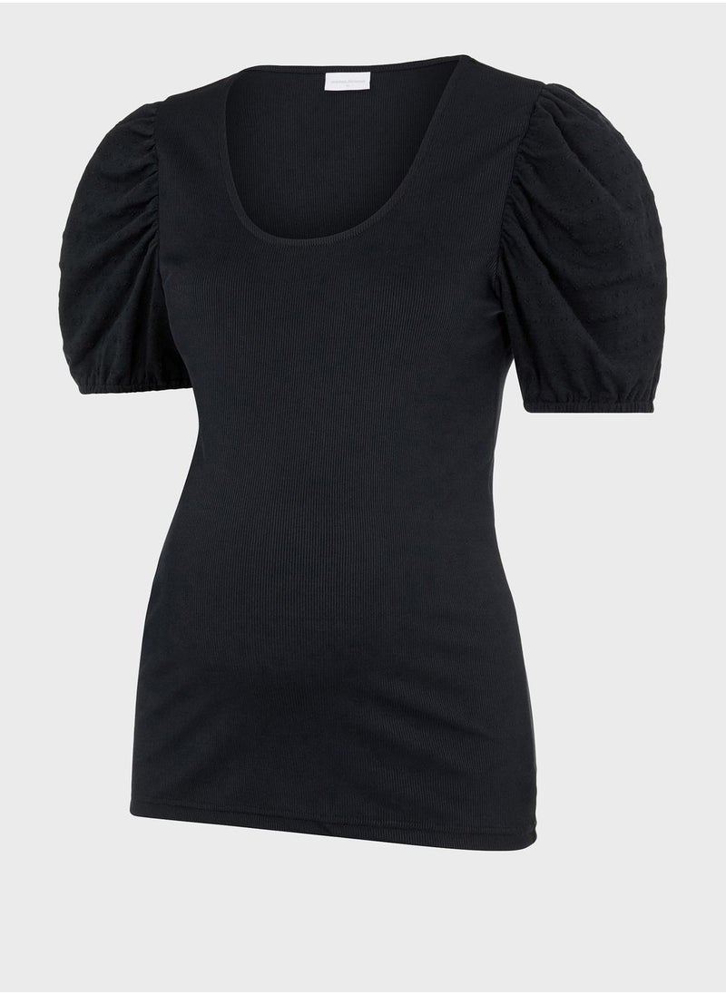 Mamalicious Puff Sleeve Top  - Image 4