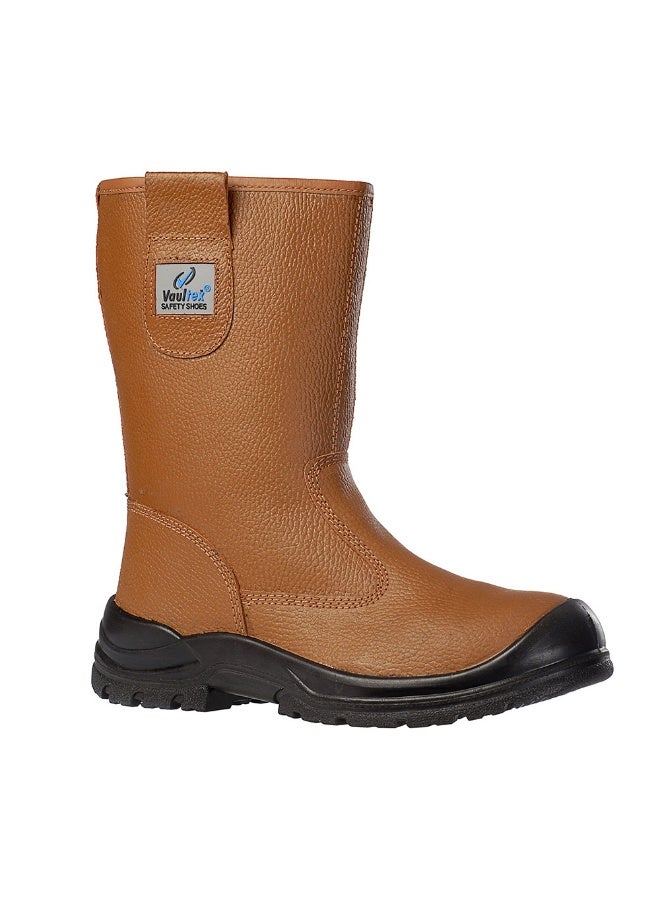 Vaultex UBA Steel Toe Safety Welding Boots - Tan, 45 - Image 1