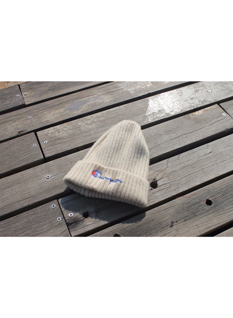 Champion Beige Knit Beanie