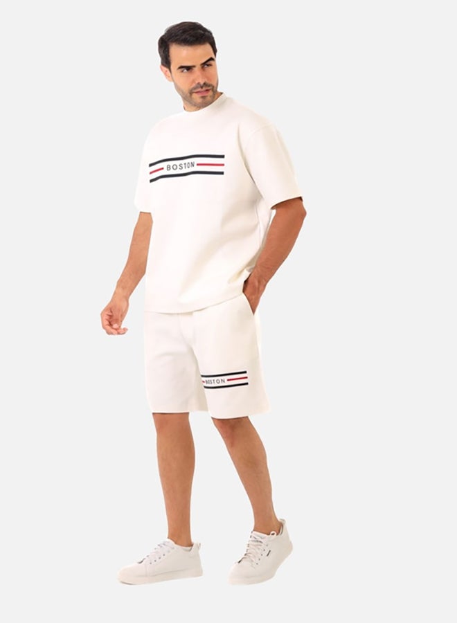 WHITE RABBIT Printed White Cotton Men Pajama - Image 2