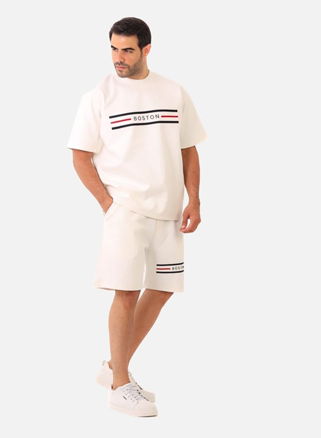 WHITE RABBIT Printed White Cotton Men Pajama - Image 4