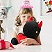 Ditucu Original Loving Dinosaur Stuffed Animal with Holding Red Heart Plush Cute Dino Plushies Toys for Romantic Sweet Valentines Day Gifts for Kids Girlfriend Black 12 inch - Image 4