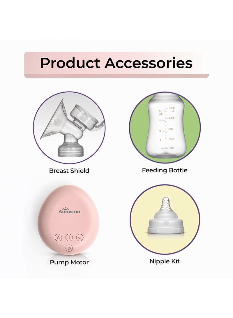 صنفينو Automatic Dual Breast Pump with Controller - White - Image 5