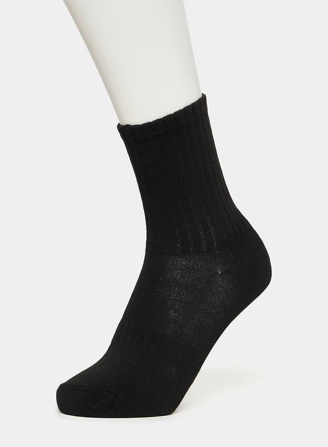 Styli Pack of 5 - Solid Crew Socks  - Image 2