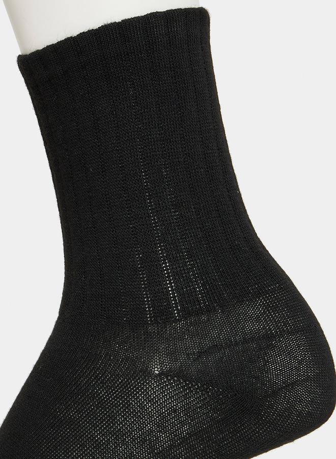Styli Pack of 5 - Solid Crew Socks  - Image 3