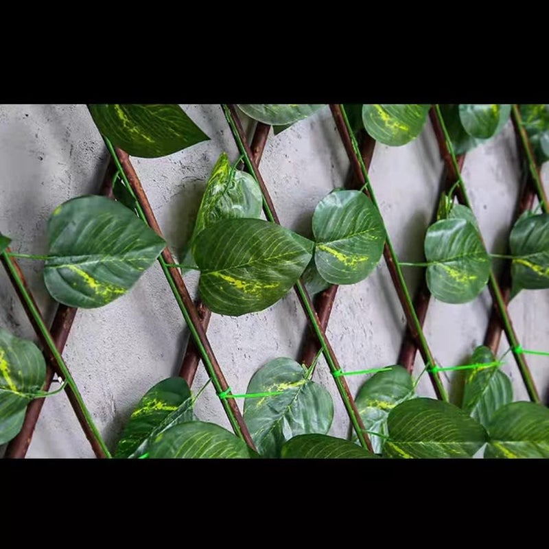 LINGWEI Expandable Fence Privacy Screen for Balcony Patio Outdoor,Garden Trellis,Decorative Faux Ivy Fencing Panel,Artificial Hedges. (5Pcs) - Image 5