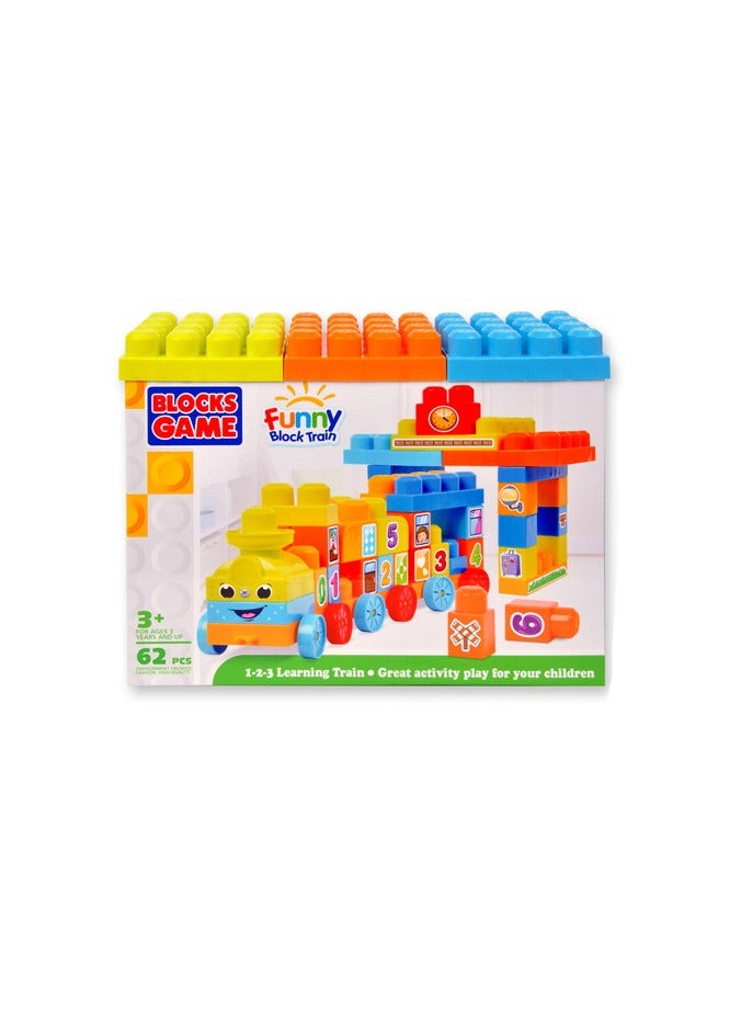 Funny Blocks Learning Train 32Pcs 22-2883677 - Image 2