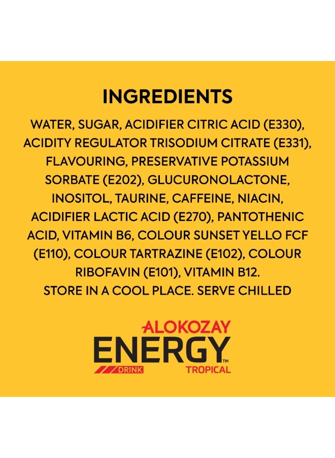 Alokozay Energy Tropical Can 250ml - Image 2