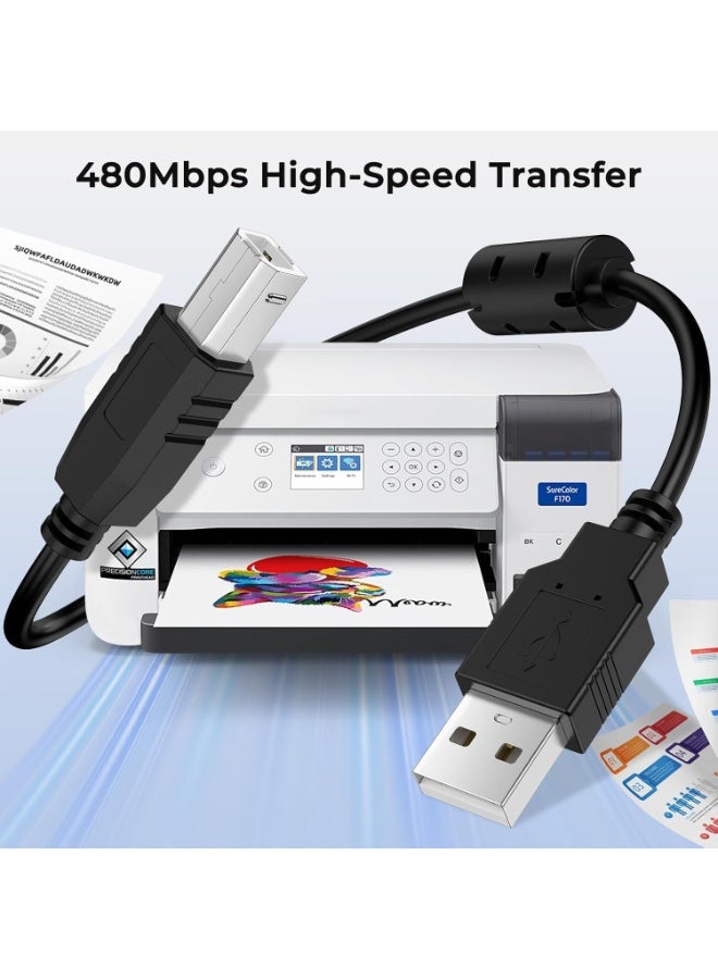 BEST ONE Printer Cable 3m, USB-A to USB-B, High Speed 480Mbps Cable, Durable Scanner & Printer Cord Compatible with HP, Canon, Dell, Epson, Brother, Lexmark, Xerox, Samsung, Digital Piano, DAC & More - Image 5