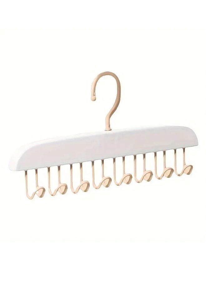 Generic - 1pc Space Saving Hanger with 8 Hooks Wall Mounted Coat Hanger, 360 Degree Rotating Multifunctional Underwear Hanger, Closet Organizer for Underwear - Image 1