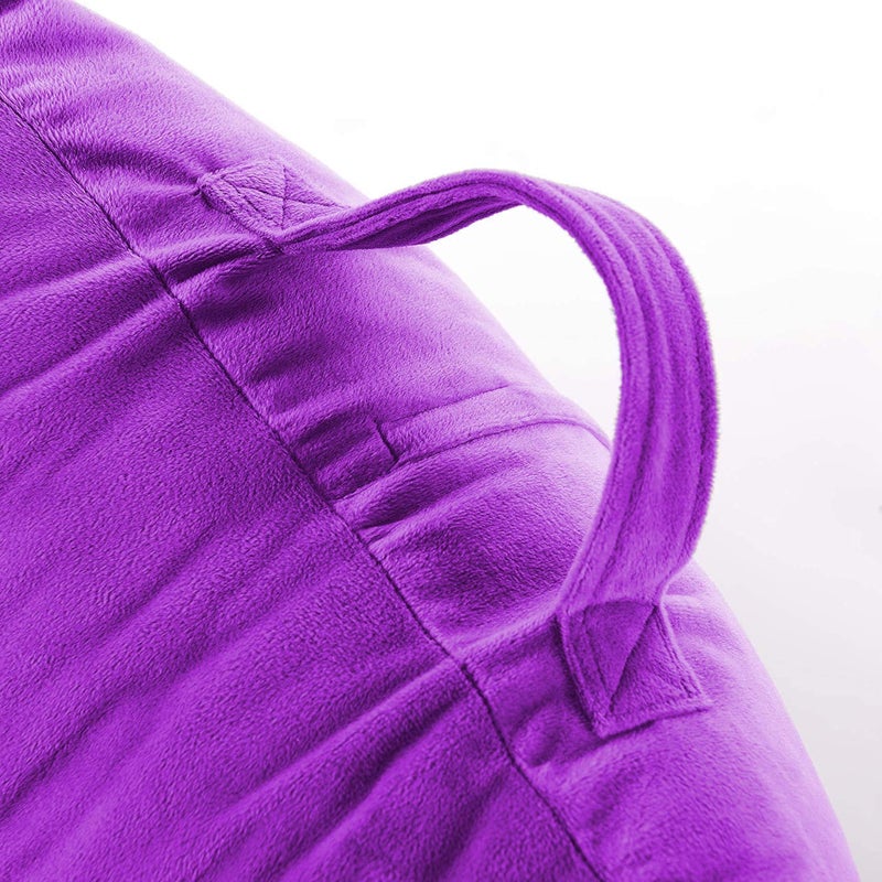 PumPum Back Rest Reading Pillow with Arm Rest - Comfortable Support for Reading, Watching TV, or Relaxing (Purple) - Image 2