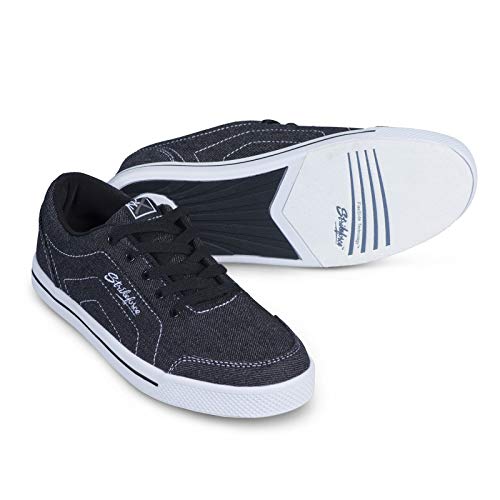 KR Strikeforce Strikeforce Laguna Black/Denim Women's Size 9 Bowling Shoe with FlexSlide Technology for Right or Left Handed Bowlers - Image 1