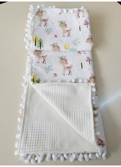 Babies Dream Muslin Pique, Size 110x100, One Side Muslin, The Other Side Pique, 100% Cotton 