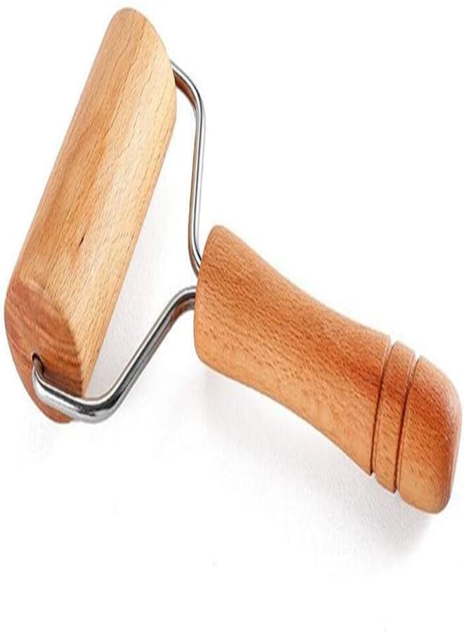 Lasenersm 9.5cm Wide Wooden Pastry Pizza Roller - Brayer Wooden Rolling Pin for Baking, Ceramic, 5D Diamond Painting