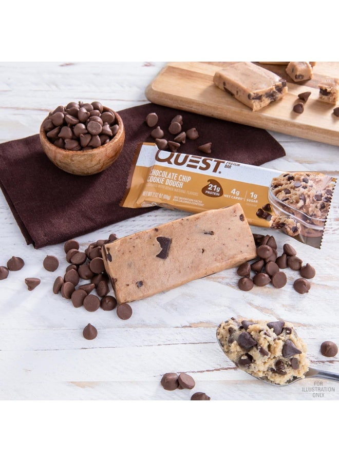 كويست بروتين بار عجينة الكوكيز برقائق الشوكولاتة 60 جرام، عبوة من 12 قطعة - Image 5
