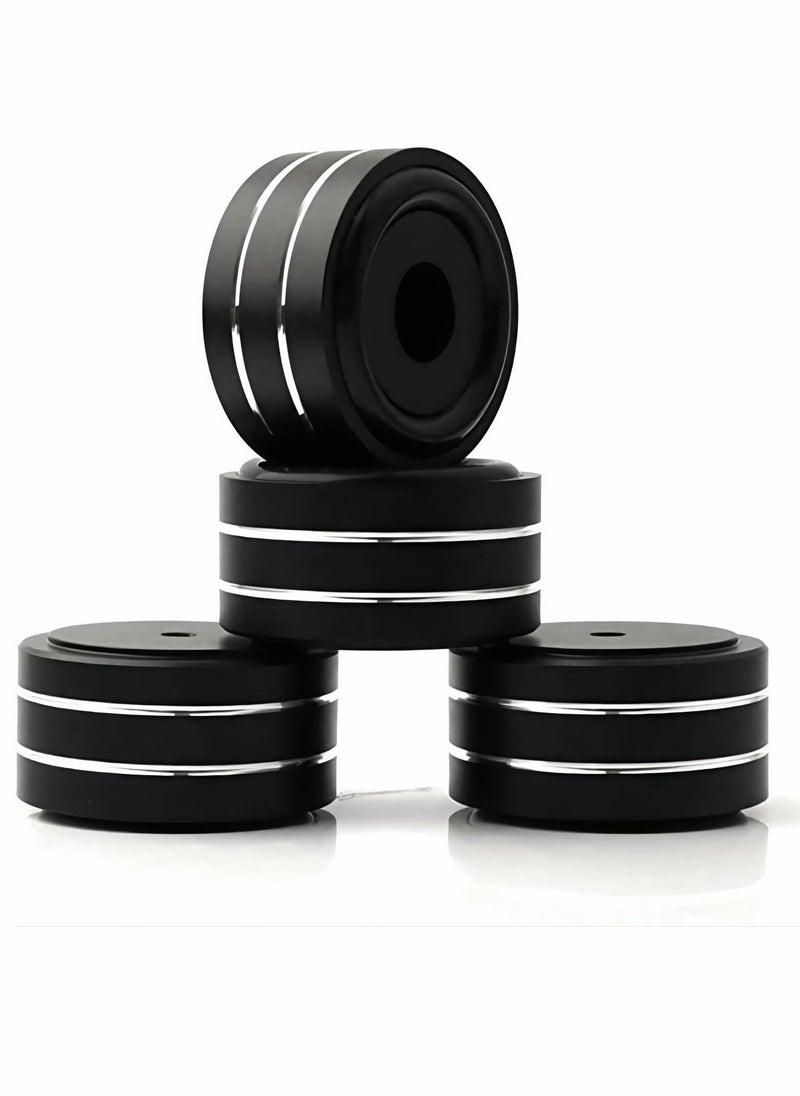 Excefore Speaker Foot Pads, 4Pcs 40x20mm Speaker Isolation Feet Speaker Spike Pads with Non-Slip Rubber Rings for Audio, Speakers, Subwoofers, Home Theater, Turntable DAC Feet Pad  - Image 1