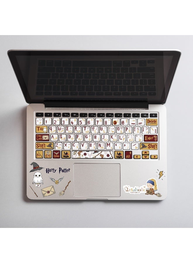 Stick’n’Type™ Keyboard Stickers – Stylish Windows & MacOS Key Skins (HarryPotter)| Artaholic