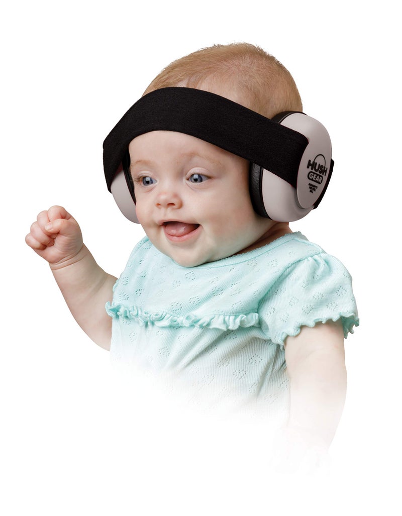 Mommy's Helper Hush Gear Noise Cancelling Headphones for Infants Ear Protection, Grey - Image 1