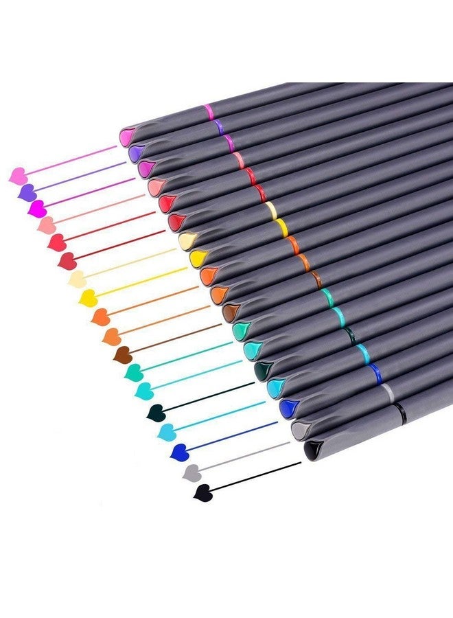 iBayam Journal Planner Pens Colored Pens Fine Point Markers Fine Tip Drawing Pens Fineliner Pen For Bullet Journaling Writing Note Taking Calendar Coloring Art Office School Supplies18Pack  - Image 1