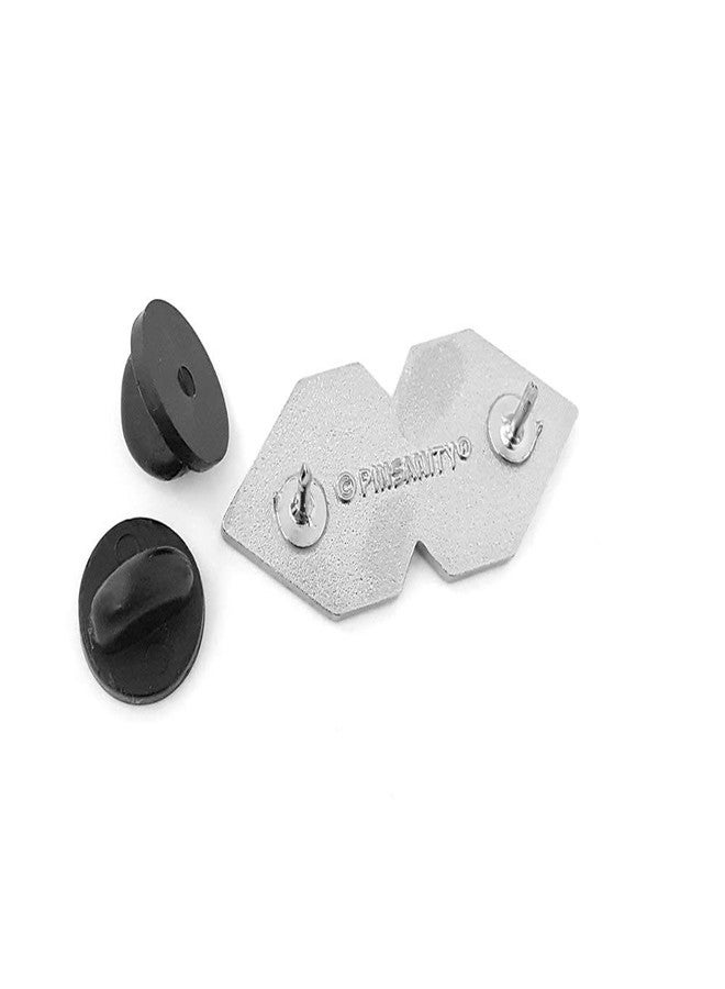Pinsanity Cool Universal 'S' Symbol Enamel Lapel Pin - Image 3