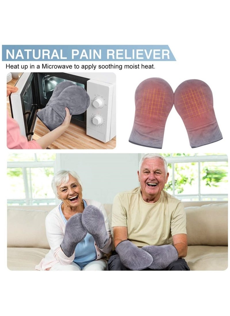 Ru syanl - Heated Mitts for Arthritis and Hand Therapy Microwavable Hand Warmer for Unisex in Cases of Stiff Joints Trigger Finger Microwavable Therapy Mittens - Image 1
