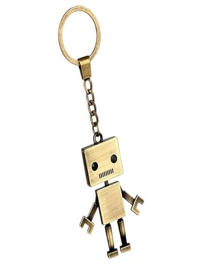 TAGUDA Vintage Metal Keychain with Key Ring - Classic Retro Key Holder for Men & Women | Heavy Duty Key Organizer for Car Keys, Home, Office, Gift (MEN ROBOT) - Image 5